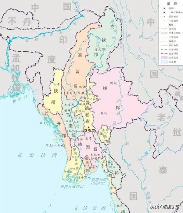 缅甸最新地图,缅甸最新地图探索神秘国度的全新面貌